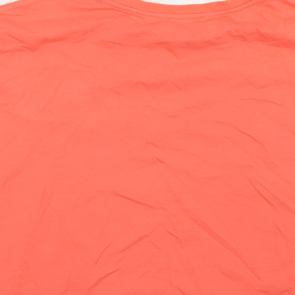 Twist Womens Pink   Cropped T-Shirt Size L