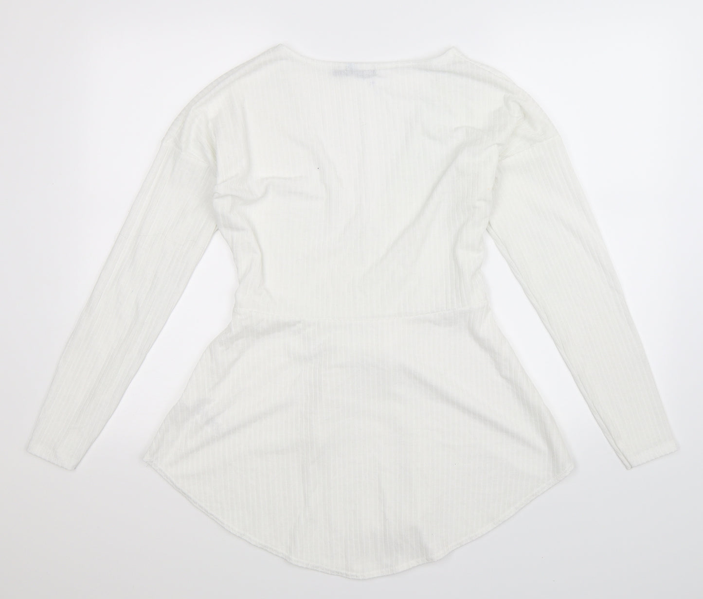 Boohoo Womens White   Pullover Jumper Size 14