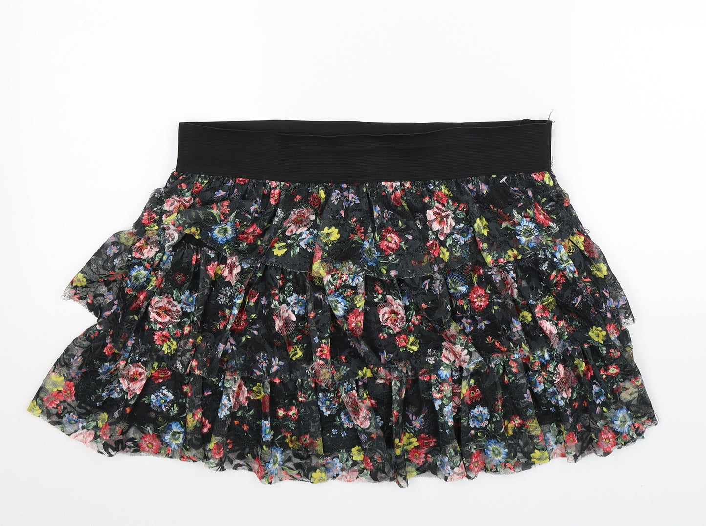 New Look Womens Multicoloured Floral  Mini Skirt Size 14