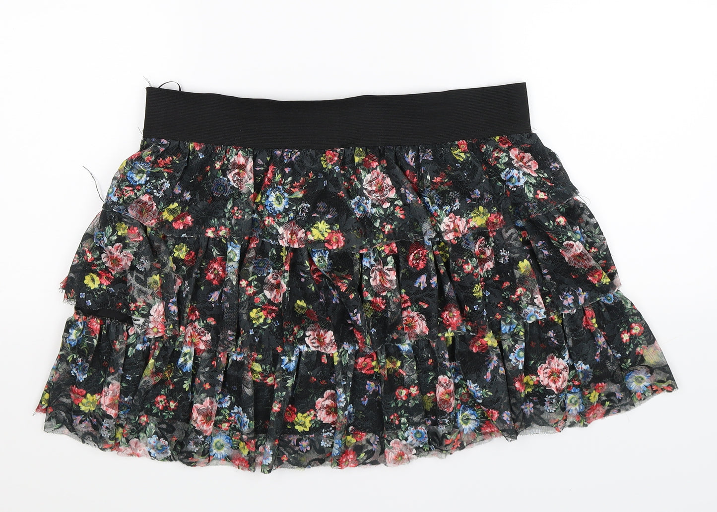 New Look Womens Multicoloured Floral  Mini Skirt Size 14