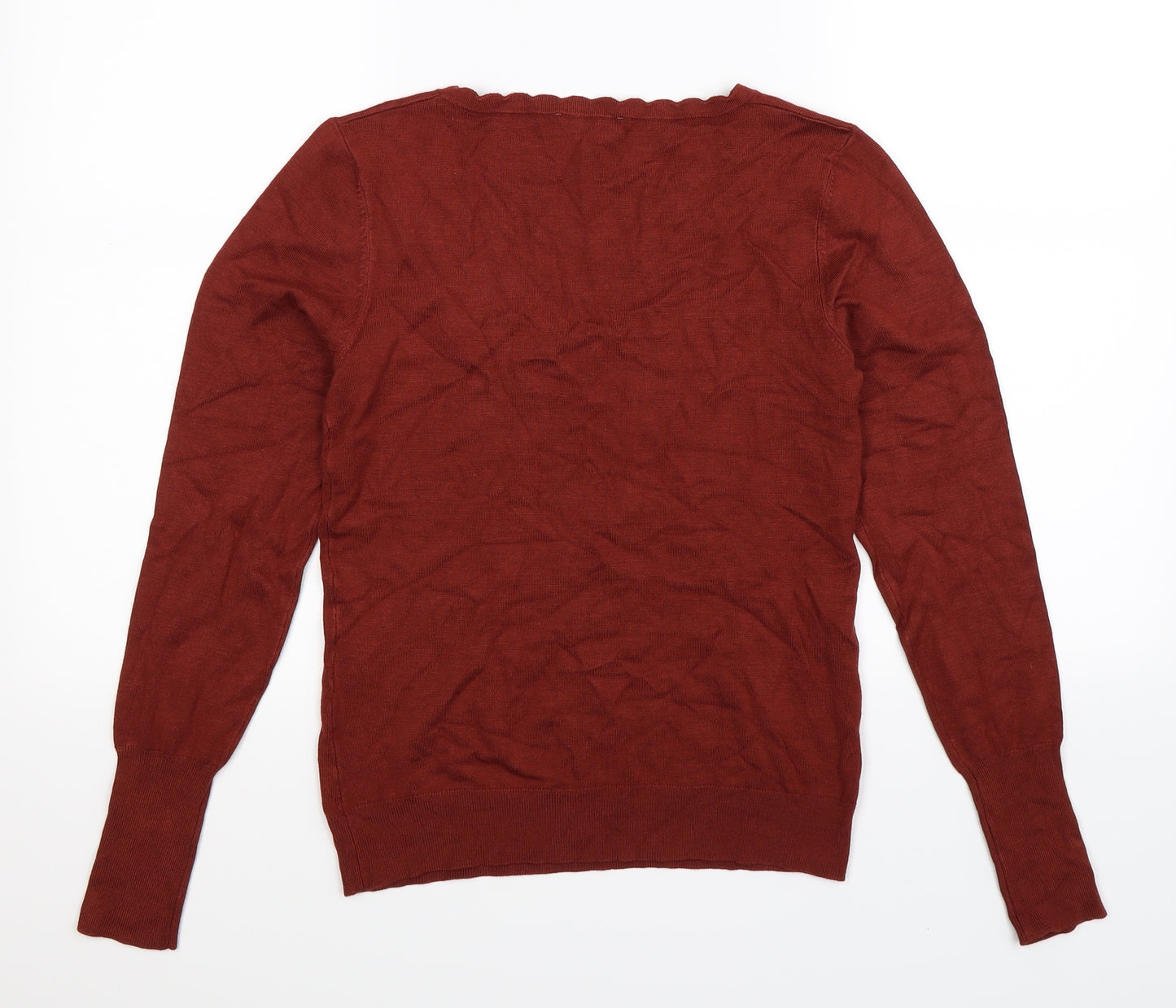 Warehouse Womens Brown  Knit Pullover Jumper Size 12