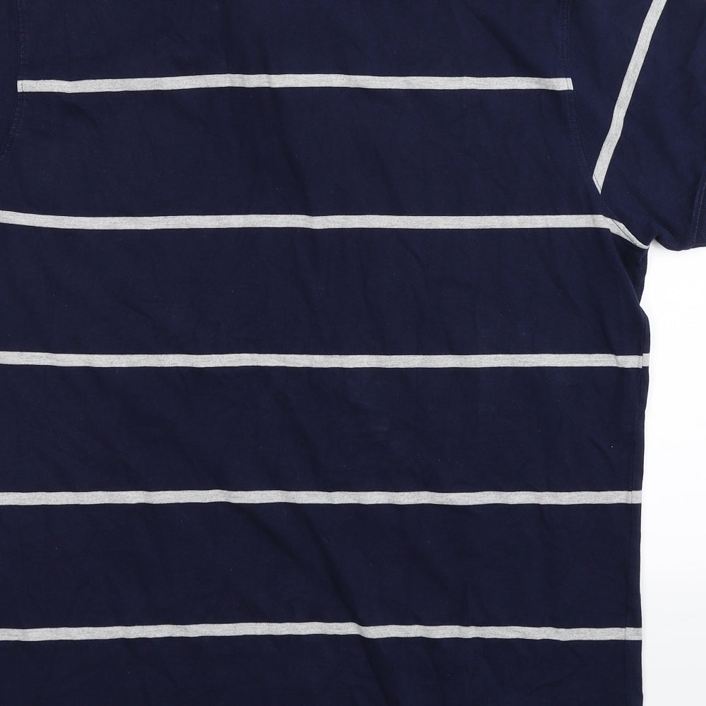 TOG 24 Mens Blue Striped   Polo Size 2XL