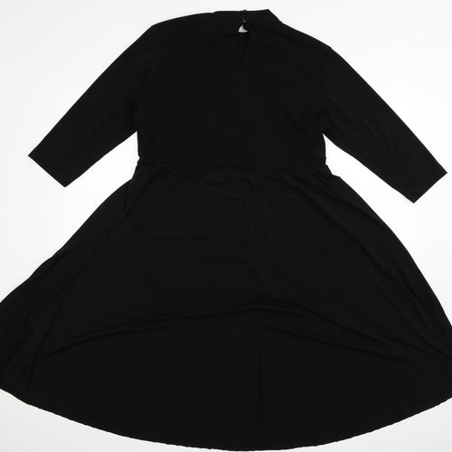 ASOS Womens Black   Fit & Flare  Size 16
