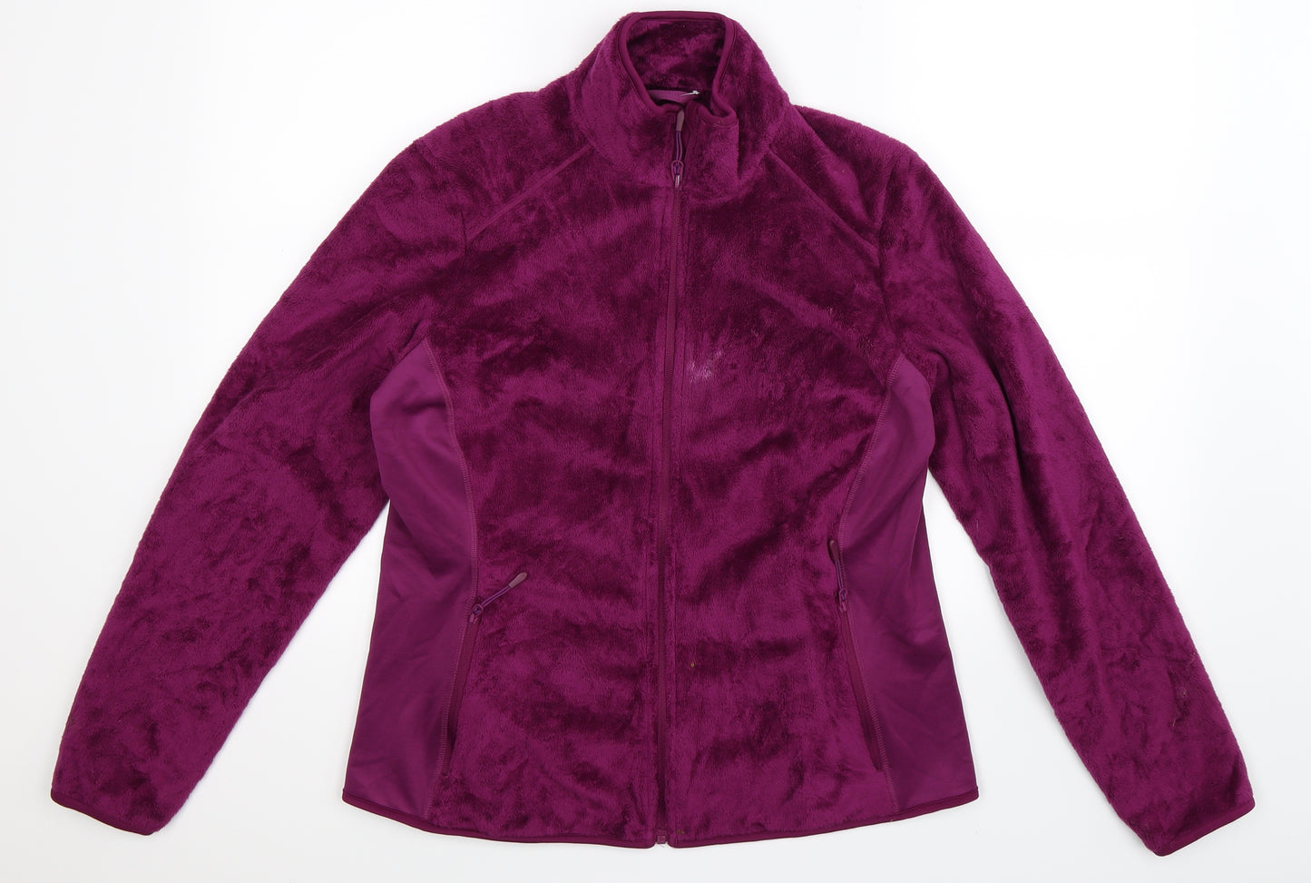 Marks and Spencer Womens Purple  Fleece Jacket  Size 14