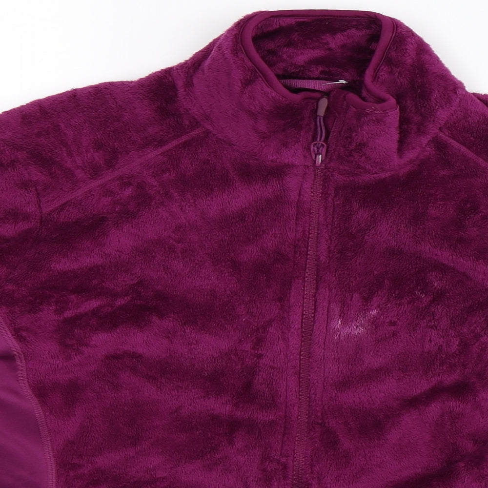 Marks and Spencer Womens Purple  Fleece Jacket  Size 14