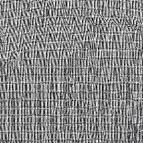 F&F Womens Grey Houndstooth  Pullover Sweatshirt Size 10