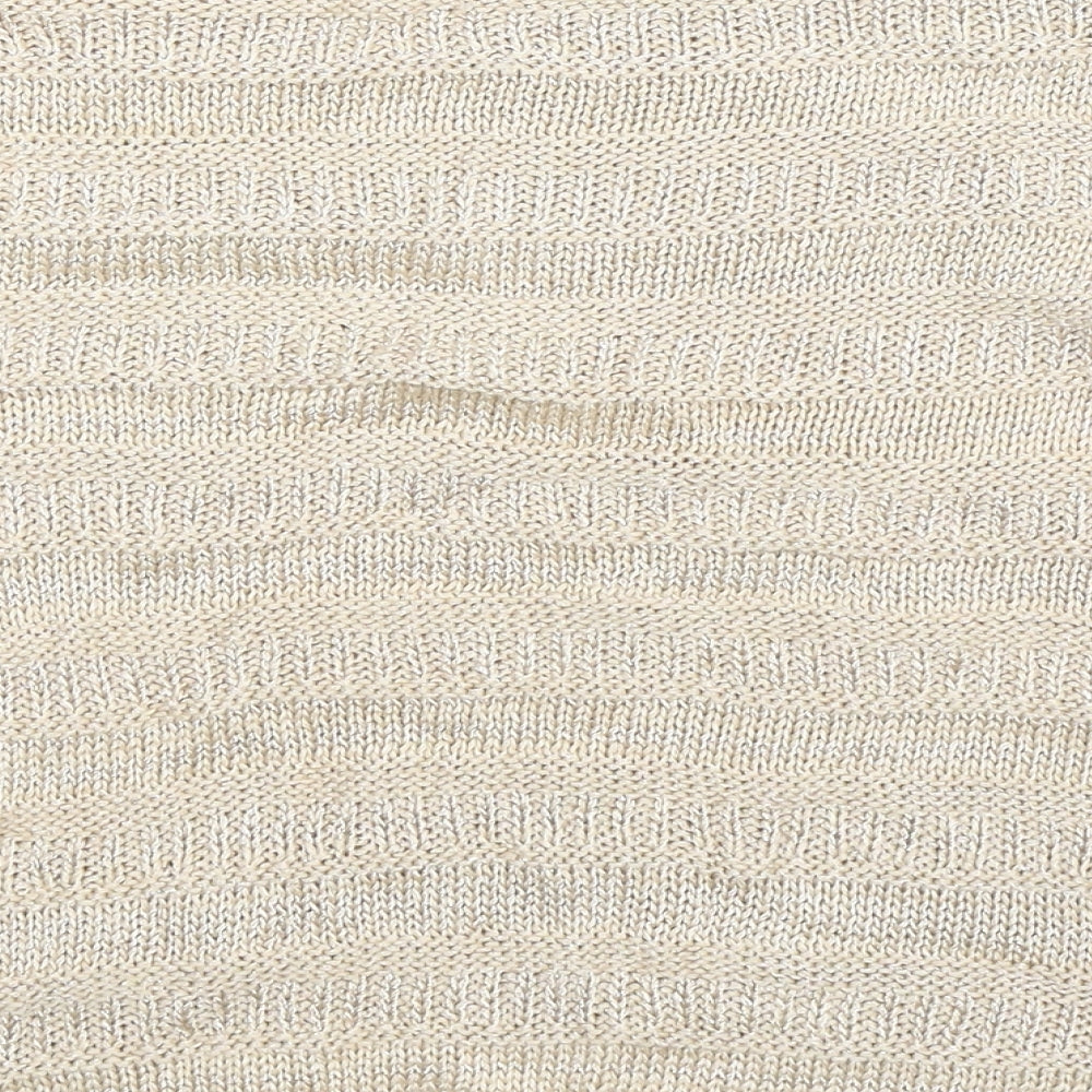 M&Co Womens Beige  Knit Pullover Jumper Size M
