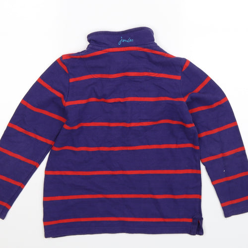 Joules Boys Blue Striped  Pullover Sweatshirt Size 7-8 Years