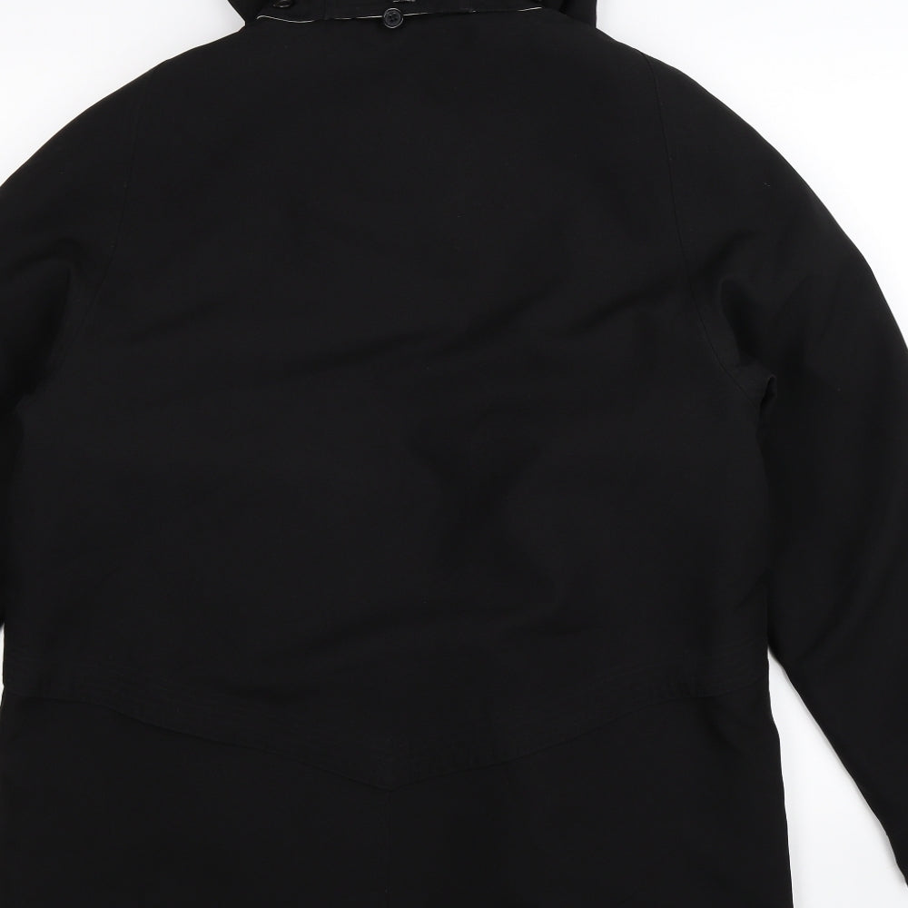 David Barry Womens Black   Overcoat Coat Size 14