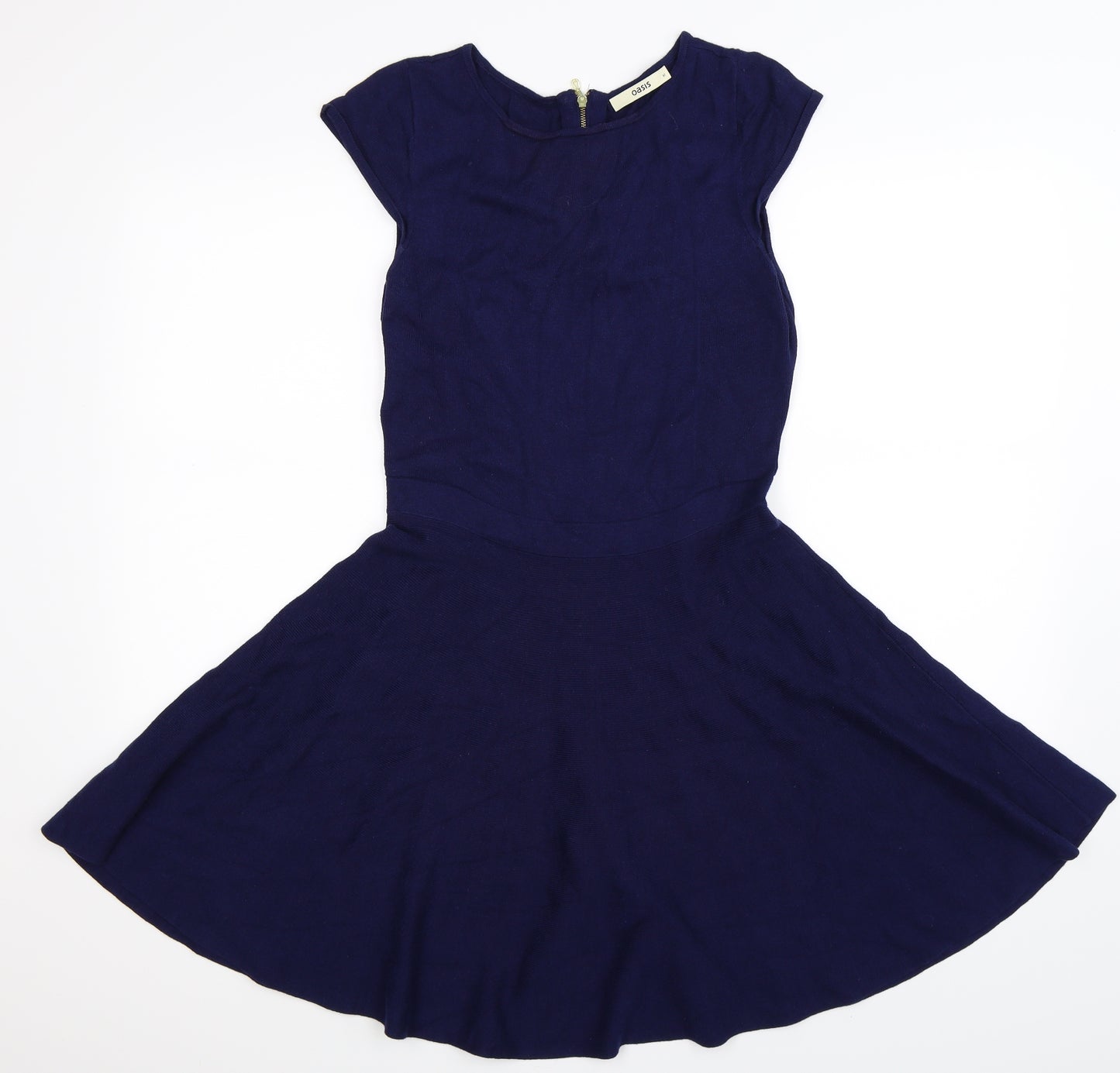 Oasis Womens Blue  Knit Jumper Dress  Size M