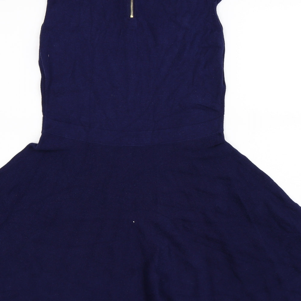 Oasis Womens Blue  Knit Jumper Dress  Size M