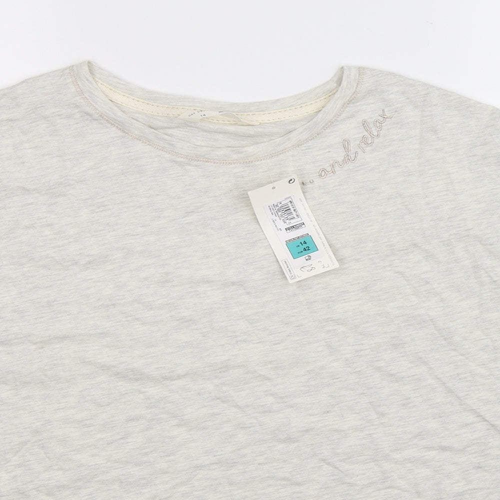 Marks and Spencer Womens Grey   Top Pyjama Top Size 14