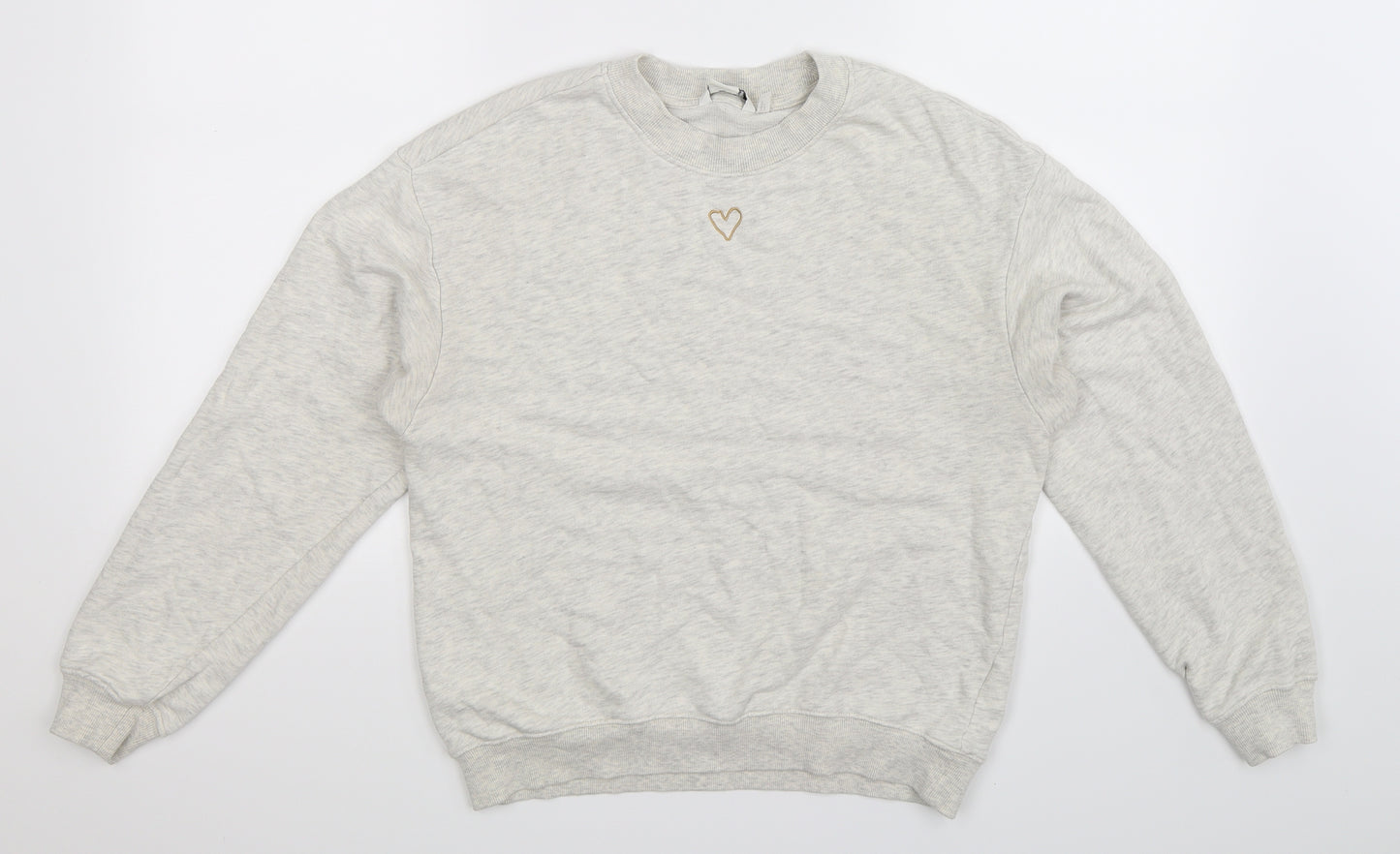 Monki Womens Grey   Pullover Sweatshirt Size XS
