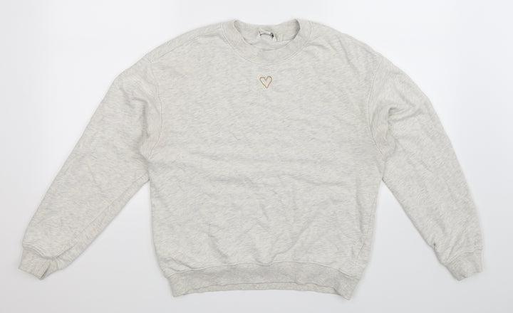 Monki Womens Grey   Pullover Sweatshirt Size XS