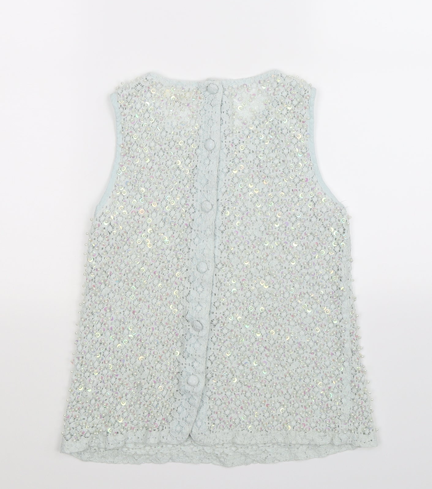 River Island Womens Blue   Basic Tank Size 10