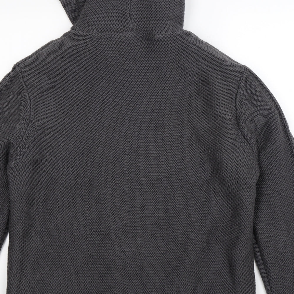 NEXT Mens Grey  Knit Cardigan Jumper Size L