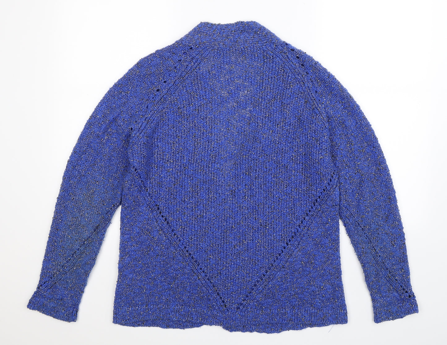 Marks and Spencer Womens Blue  Knit Cardigan Jumper Size 14