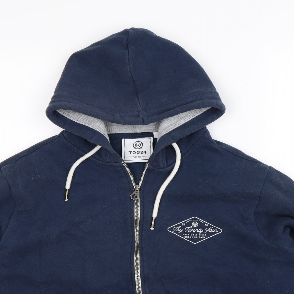 TOG 24 Womens Blue   Full Zip Hoodie Size 12