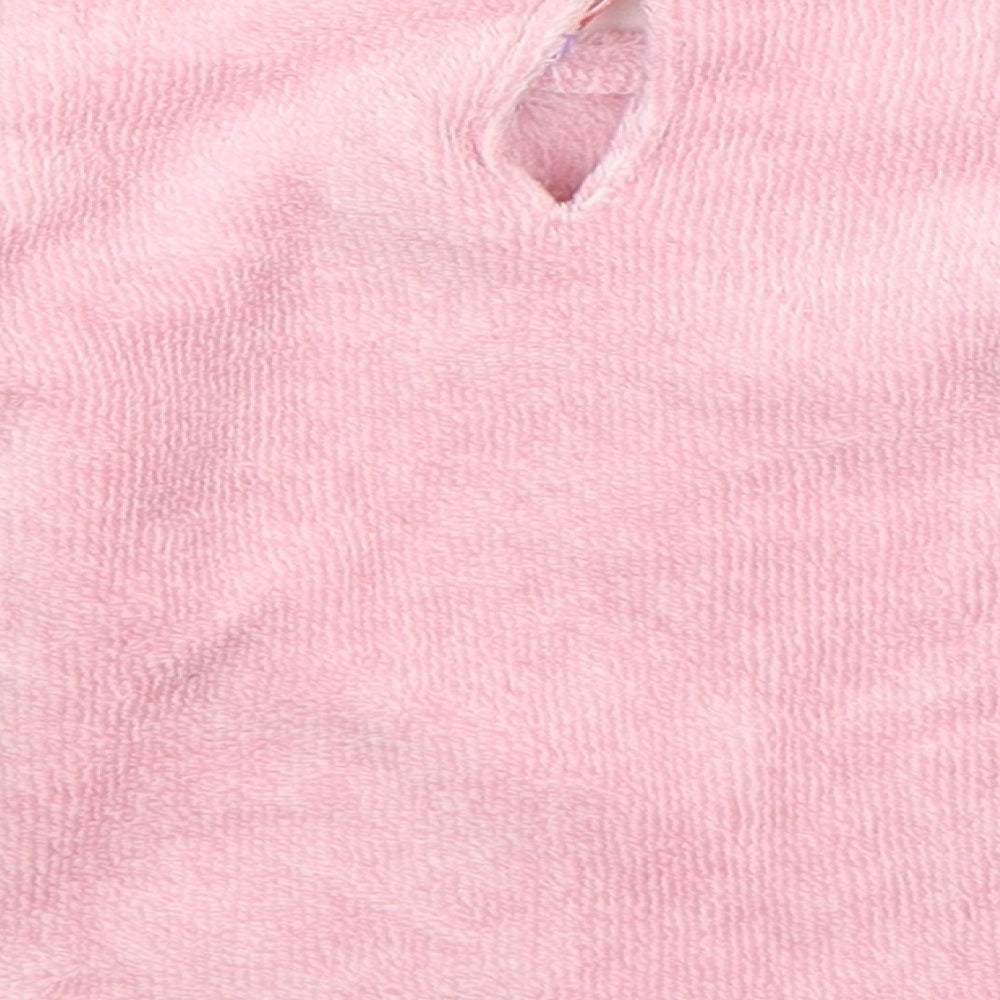 Lily & Dan Girls Pink Solid Fleece Cami Pyjama Top Size 18-24 Months