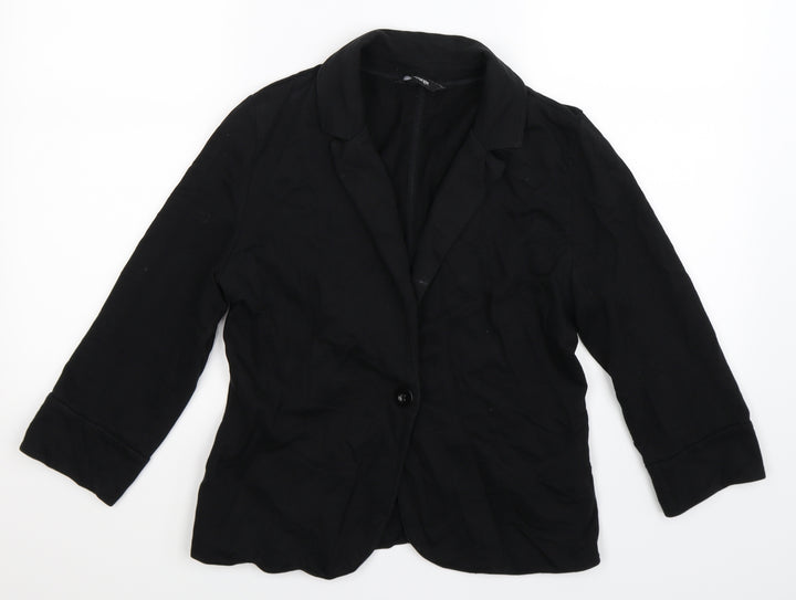 George Womens Black Jacket Blazer Size 10