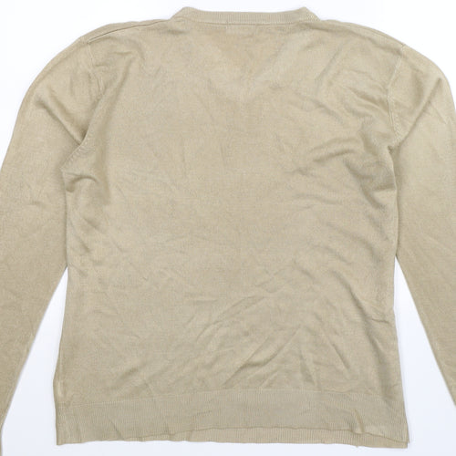 Cedar Wood State Mens Beige  Knit Pullover Jumper Size S