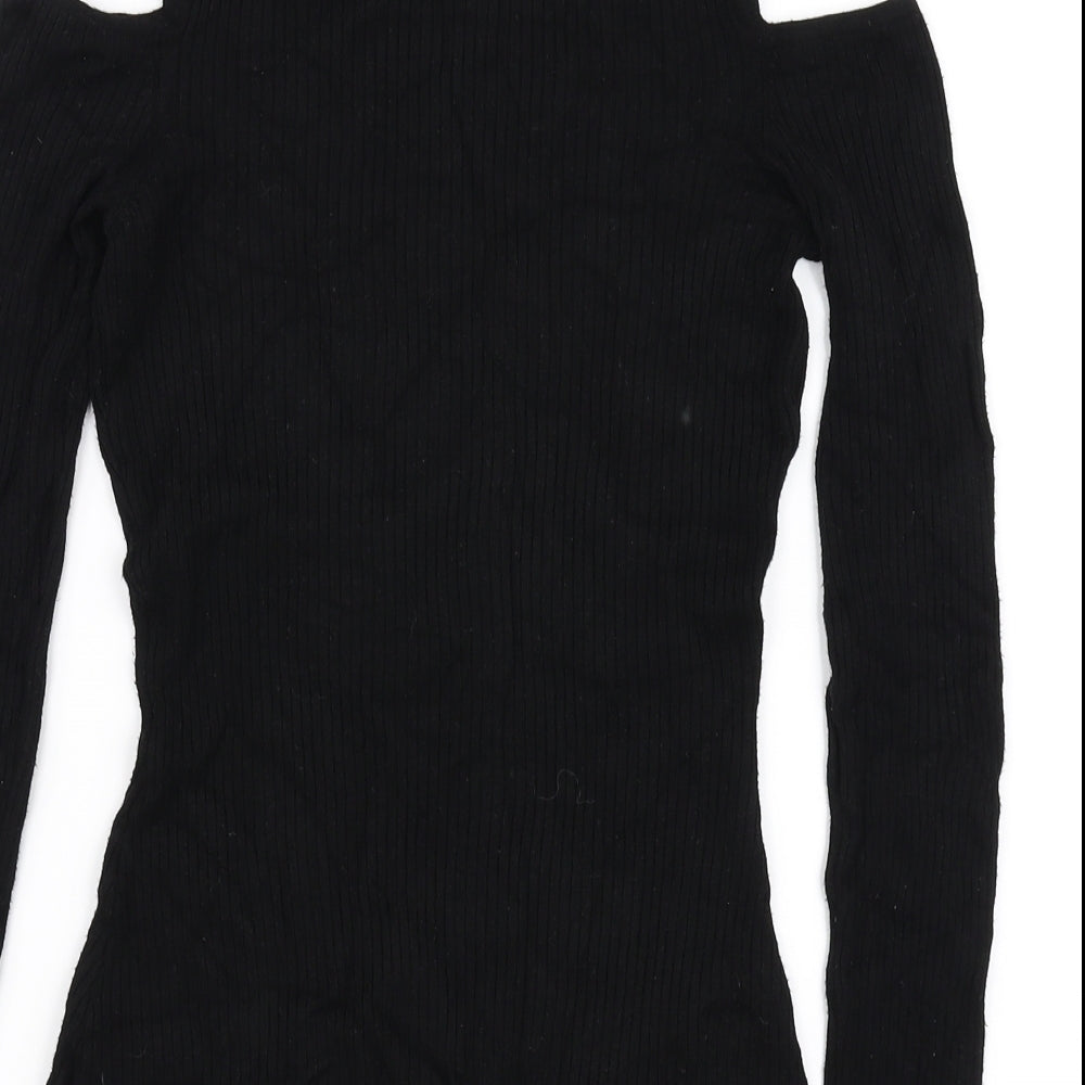 H&M Womens Black   Basic Blouse Size M