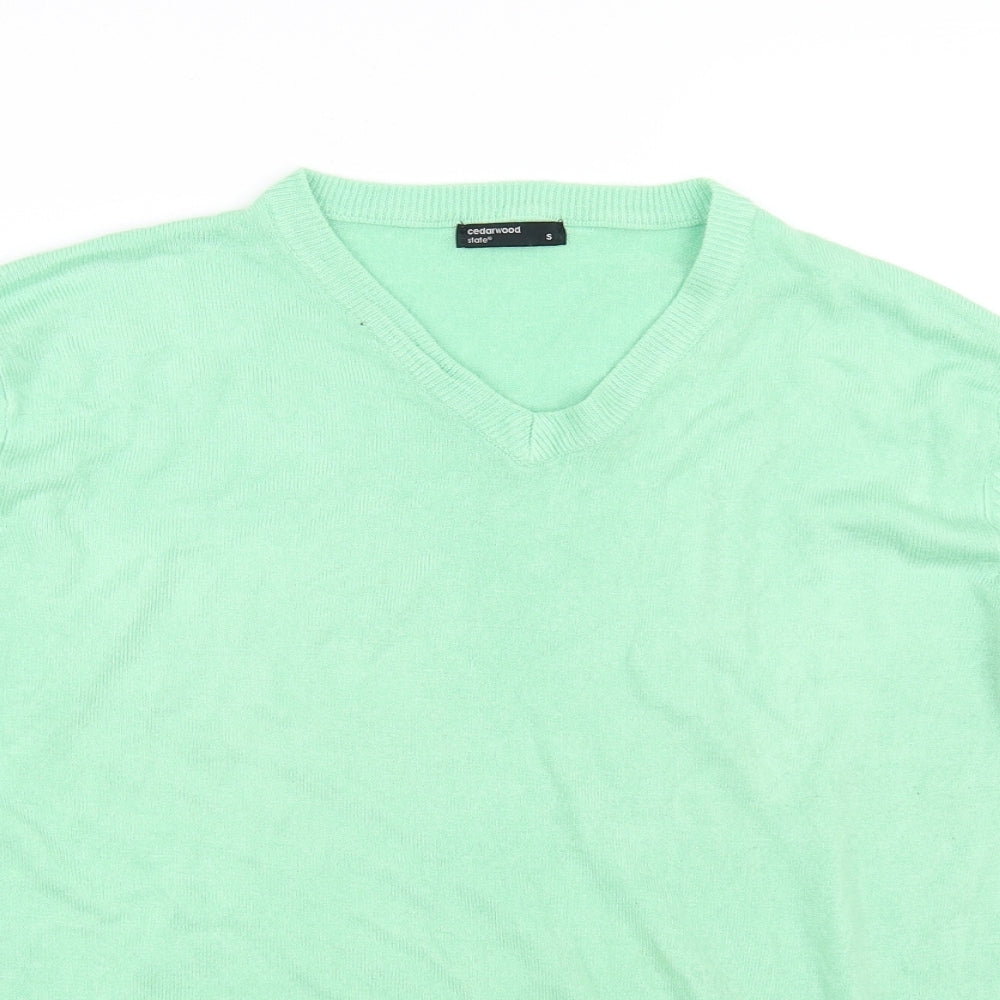 Cedarwood State Mens Green   Pullover Jumper Size S