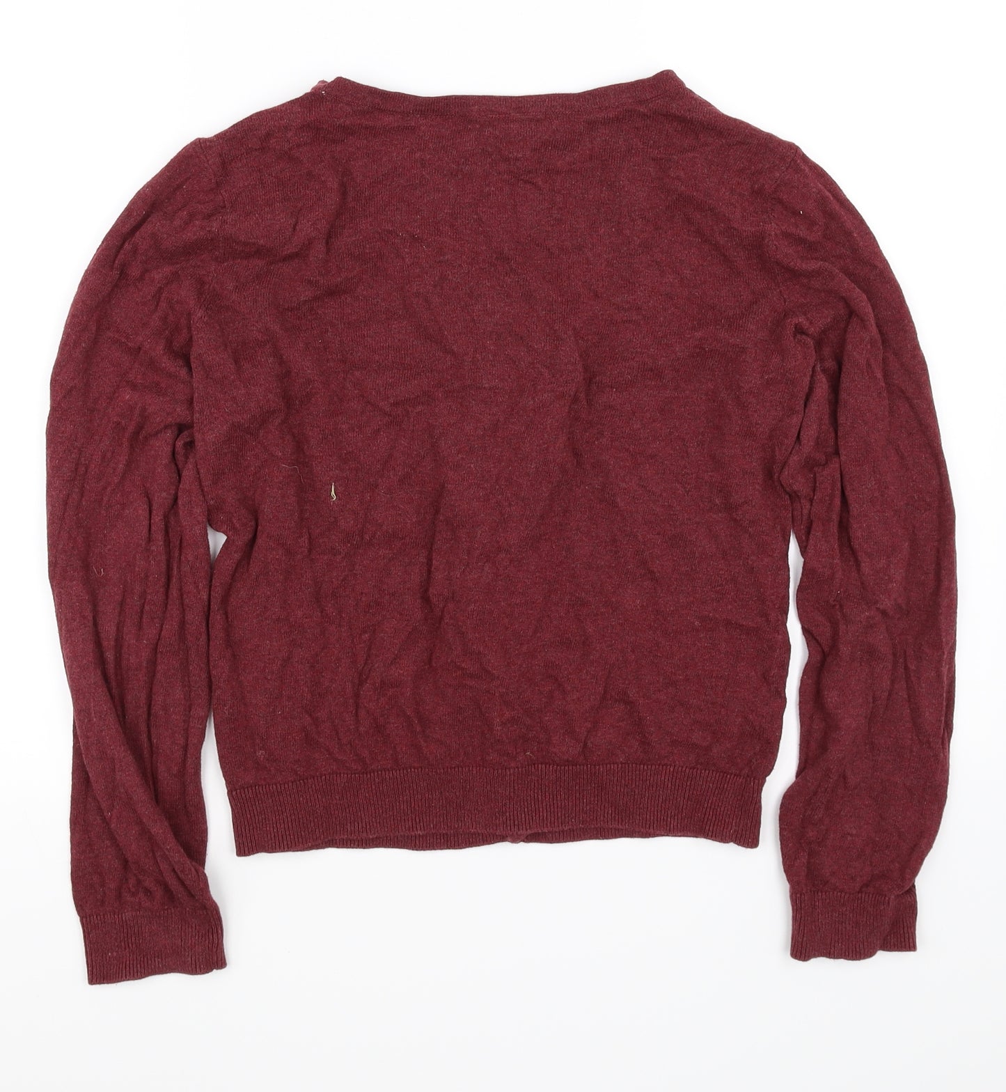 H&M Womens Red   Cardigan Jumper Size M
