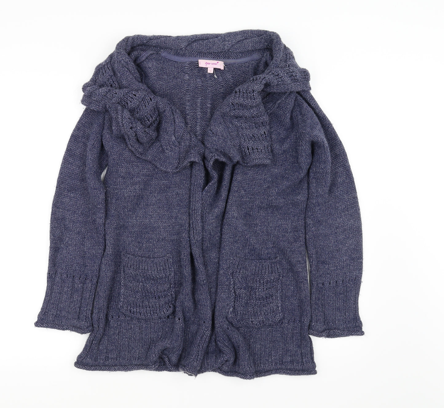 Marks and Spencer Womens Blue   Cardigan Jumper Size S
