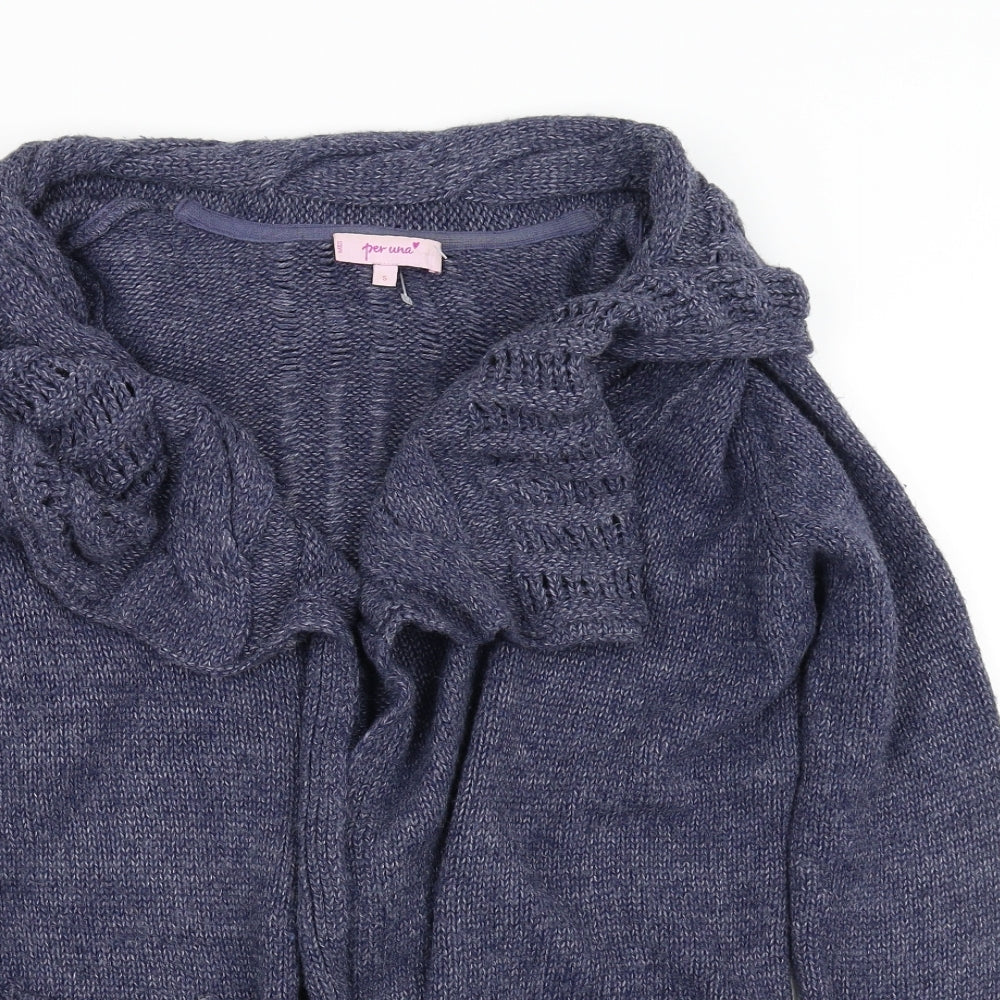 Marks and Spencer Womens Blue   Cardigan Jumper Size S