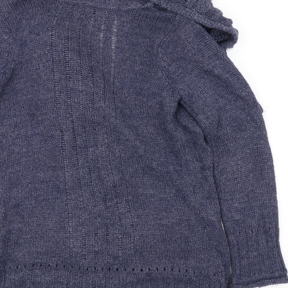 Marks and Spencer Womens Blue   Cardigan Jumper Size S