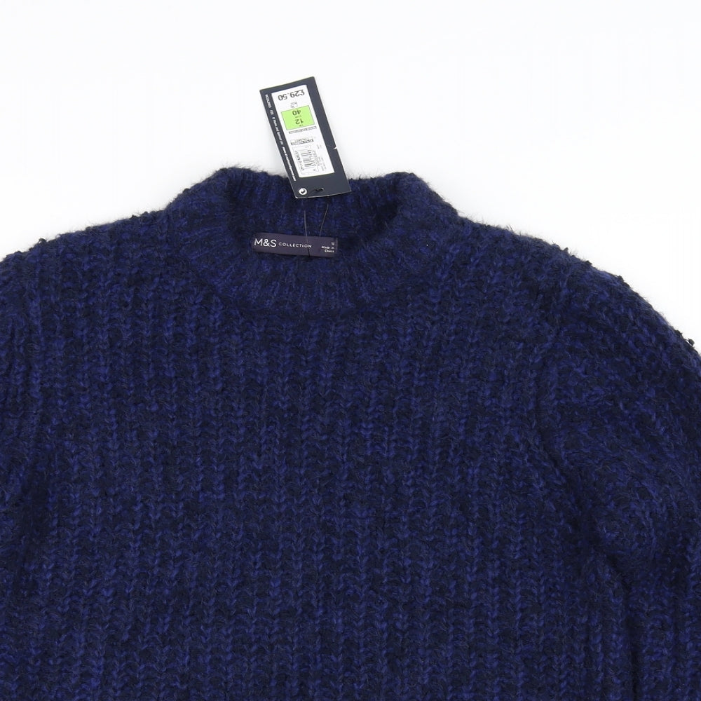 Marks and Spencer Womens Blue   Pullover Jumper Size 10