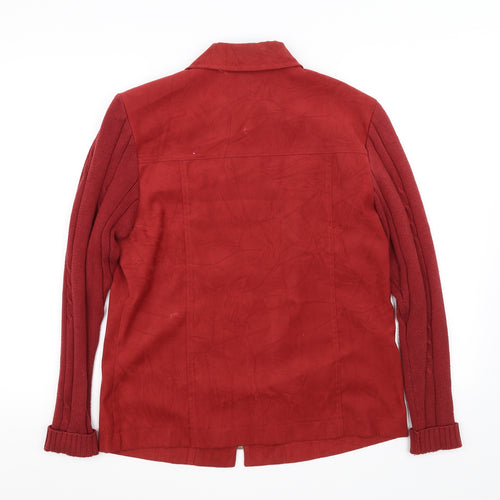 Oscar B Womens Red   Jacket Coat Size 12