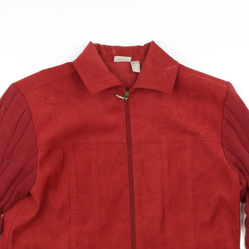 Oscar B Womens Red   Jacket Coat Size 12