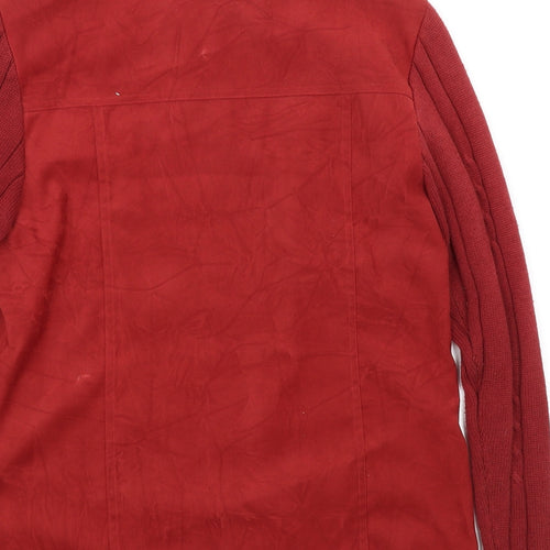 Oscar B Womens Red   Jacket Coat Size 12