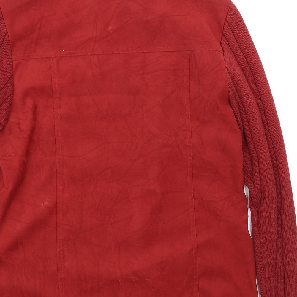 Oscar B Womens Red   Jacket Coat Size 12