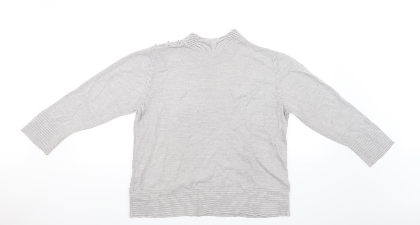 Marks and Spencer Womens Grey   Pullover Jumper Size 14