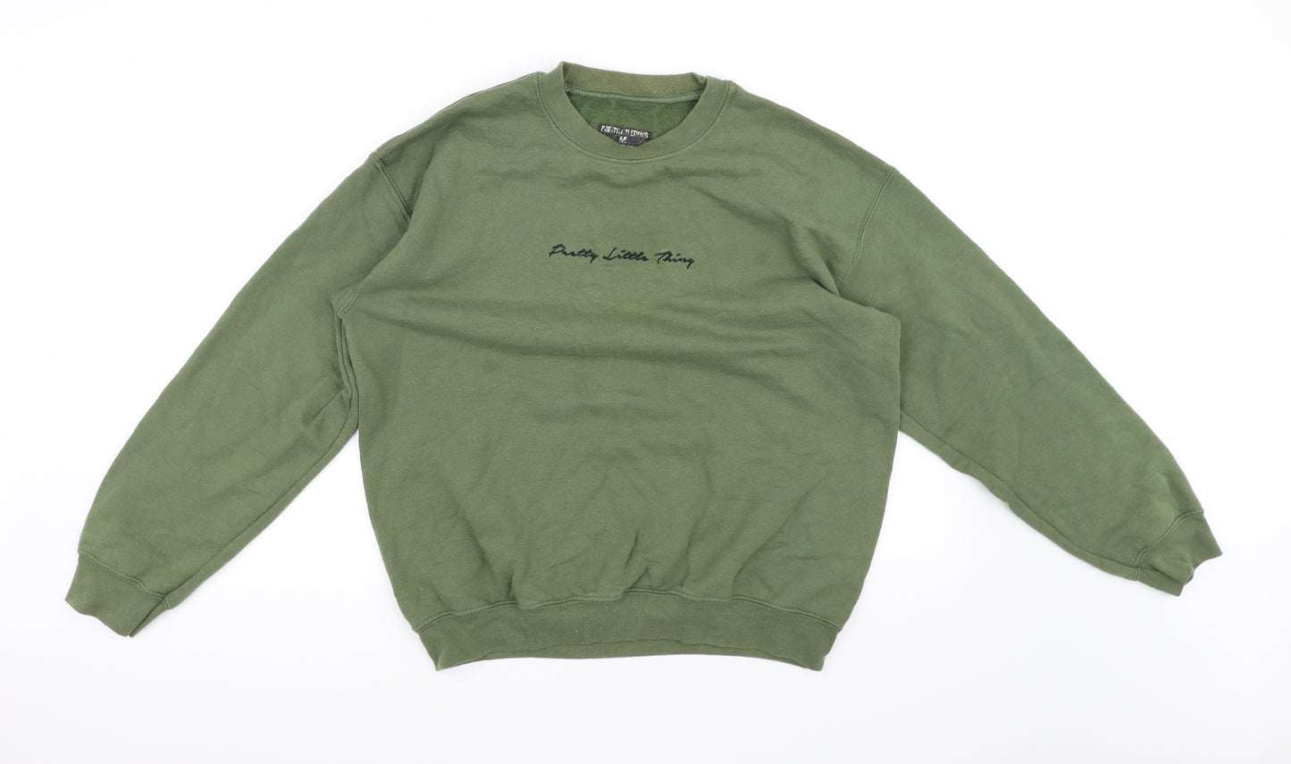 PRETTYLITTLETHING Womens Green   Pullover Jumper Size M