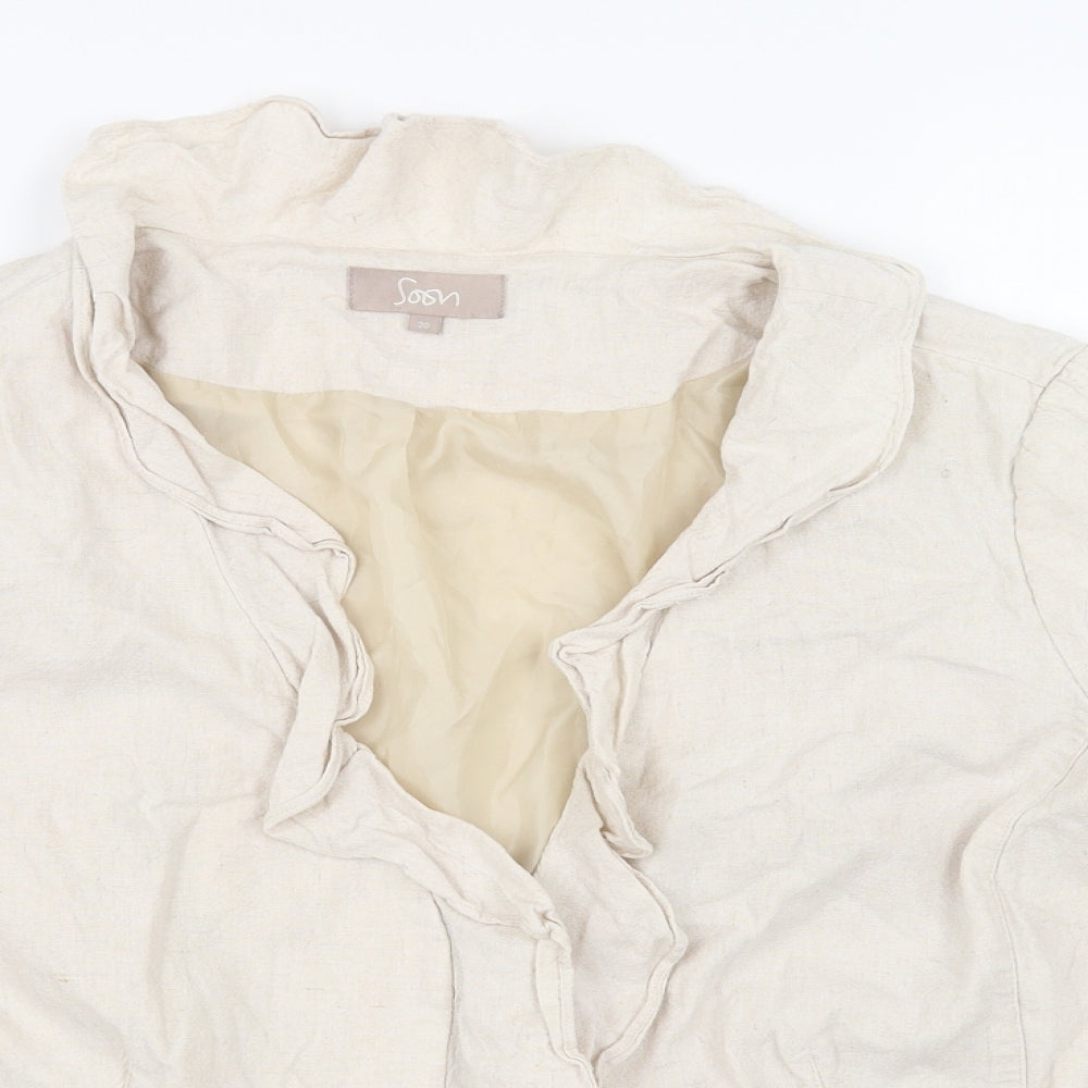 Soon Womens Beige   Jacket  Size 20