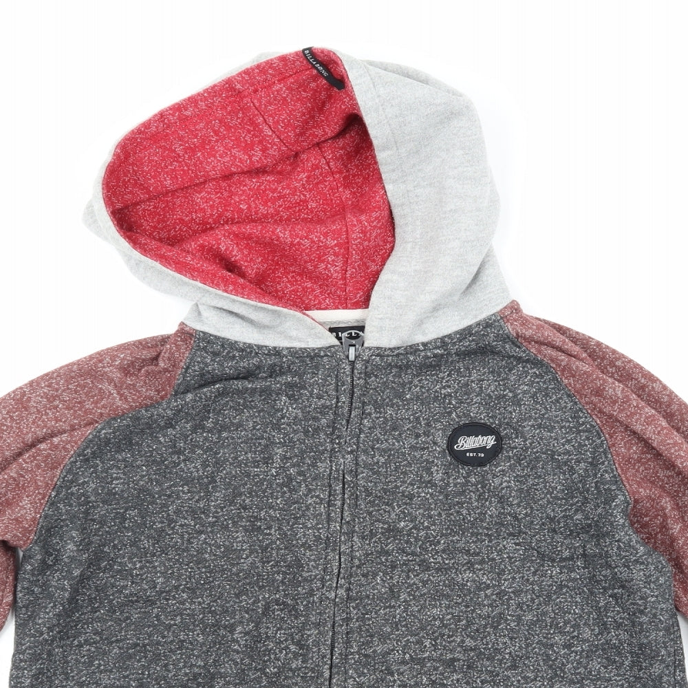 Billabong Womens Grey   Full Zip Hoodie Size 14
