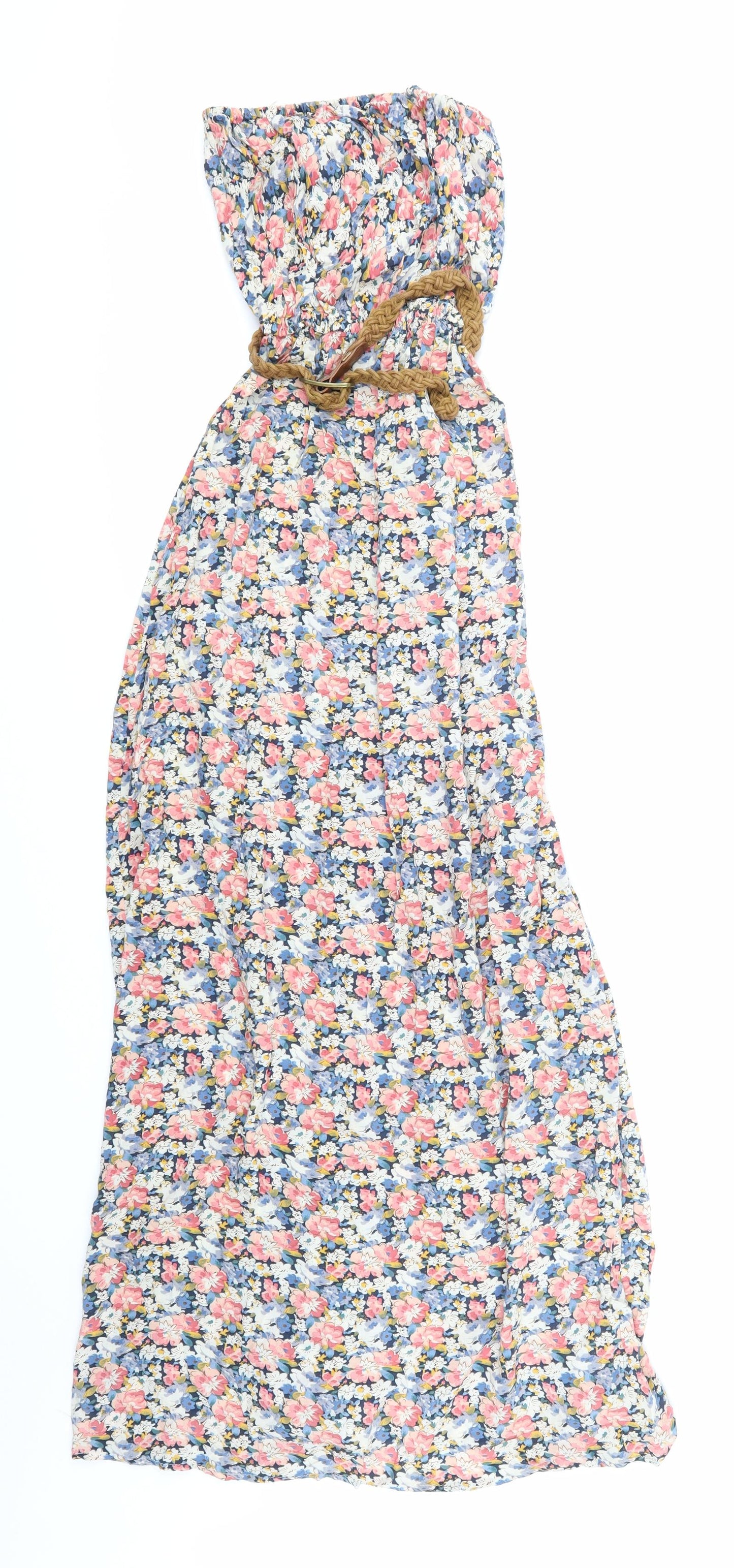 New Look Womens Blue Floral  Maxi  Size 10