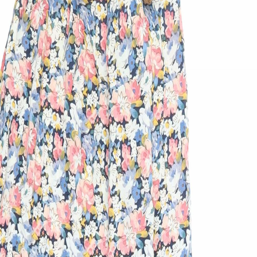 New Look Womens Blue Floral  Maxi  Size 10