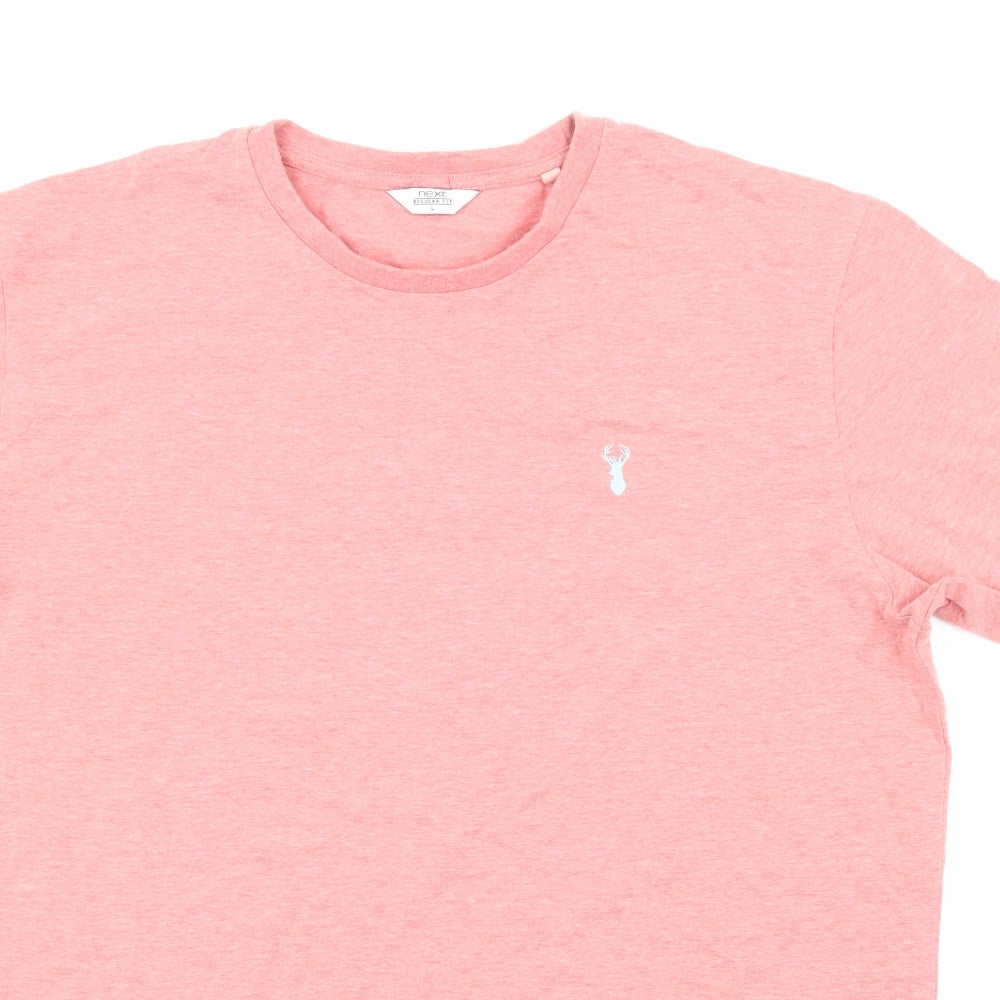 Nexr Mens Pink    T-Shirt Size L