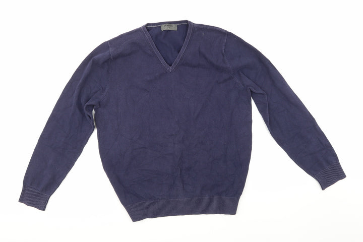 Burton Mens Blue Knit Pullover Jumper Size M