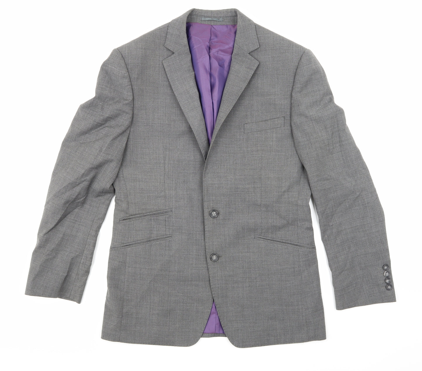 Brook Taverner Mens Grey   Jacket Suit Jacket Size 38