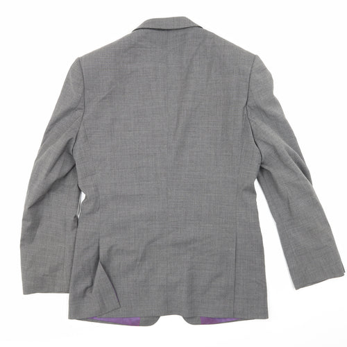 Brook Taverner Mens Grey   Jacket Suit Jacket Size 38