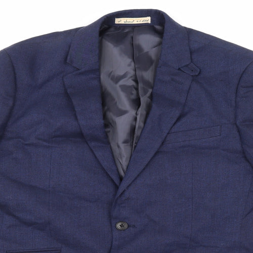 Hammond & Co Mens Blue   Jacket Suit Jacket Size 40