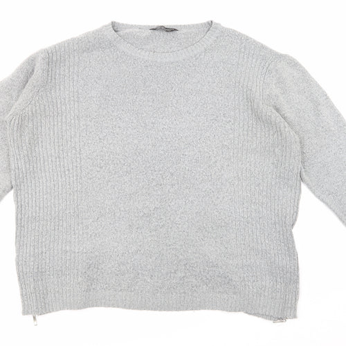 George Womens Grey  Knit Pullover Jumper Size 18