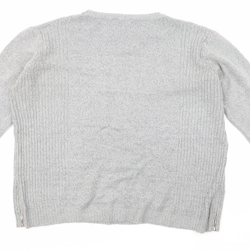 George Womens Grey  Knit Pullover Jumper Size 18