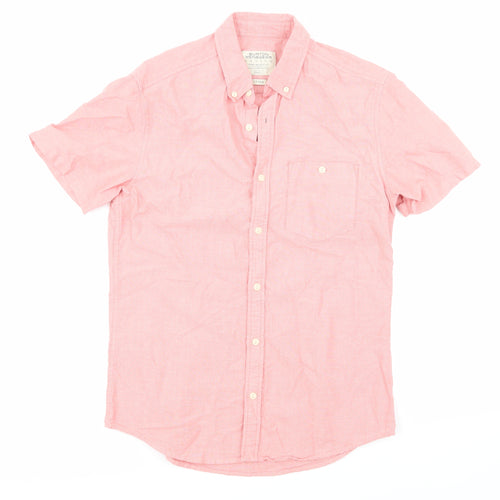 Burton Mens Pink    Button-Up Size S